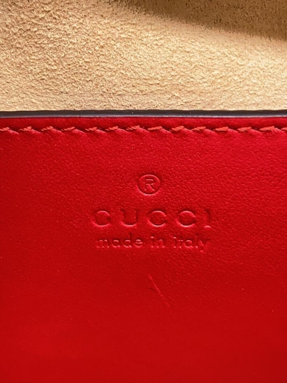 Gucci Interlocking G Heart shoulder bag quilted Leather RED - Picture 5 of 6